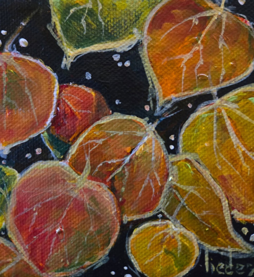 Autumn Aspen - Painting, Acrylic, Nature, Impressionism, Canvas (stretched)