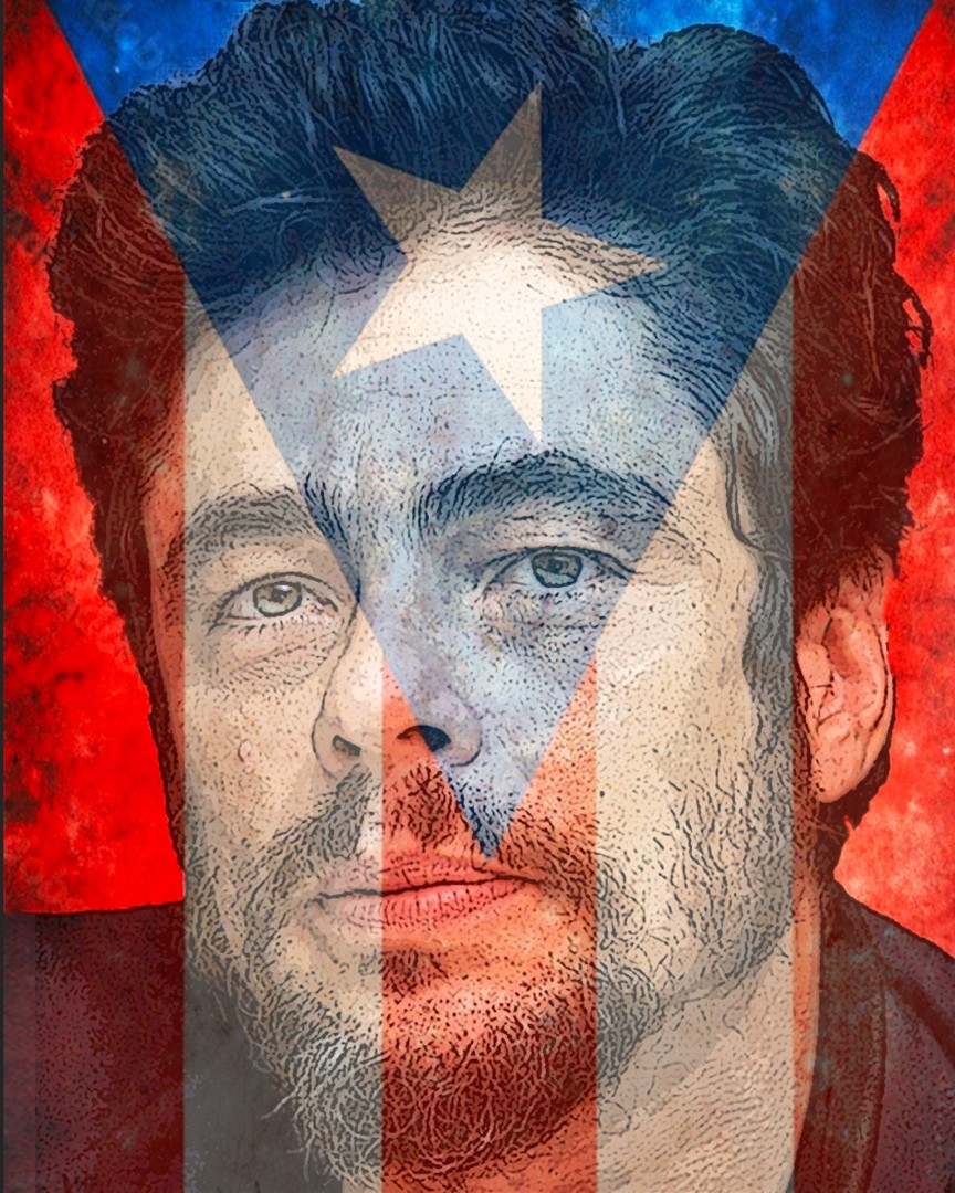 Benicio del Toro - Digital, Digital, Portraits, Expressionism, Metal