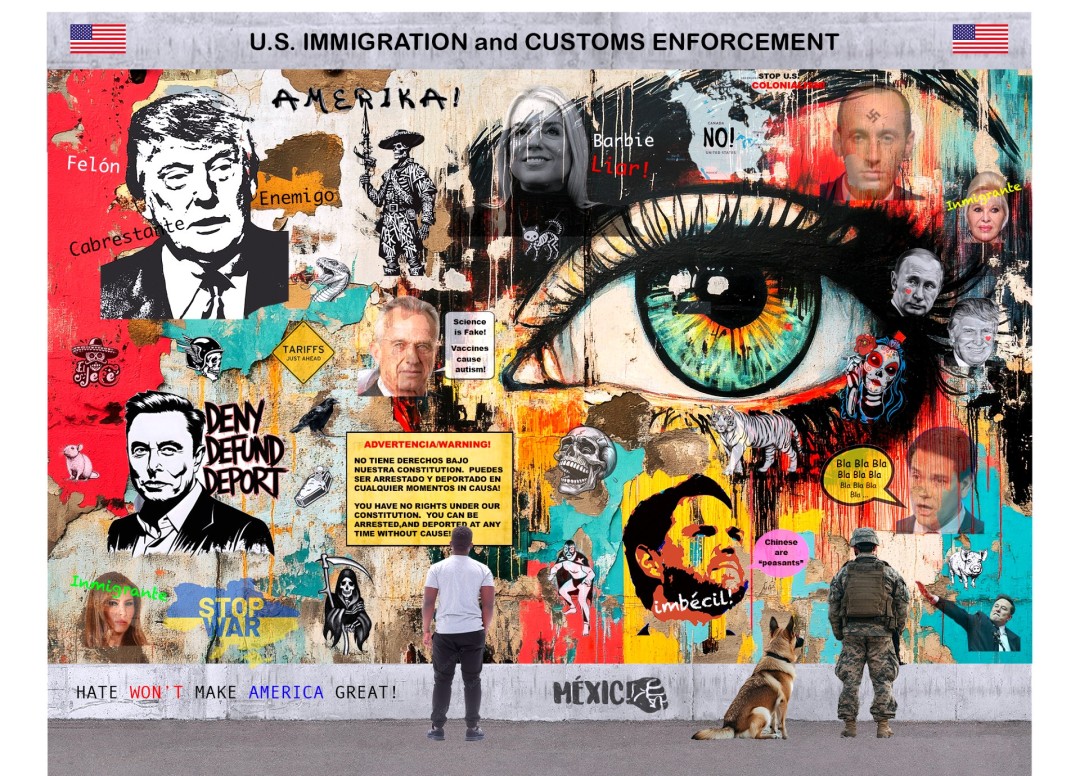 Amerika - artwork by Kenneth Ramirez:  Other, Street, Digital, Paper