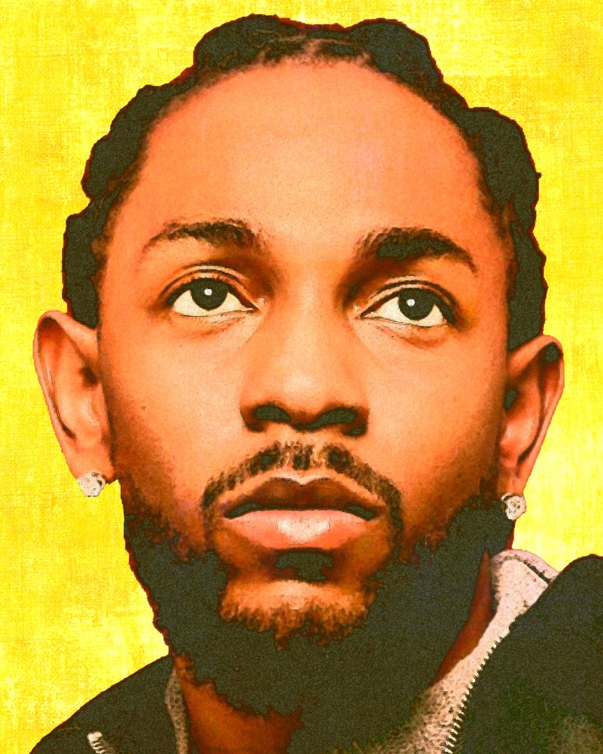 Kendrick Lamar - artwork by Kenneth Ramirez:  