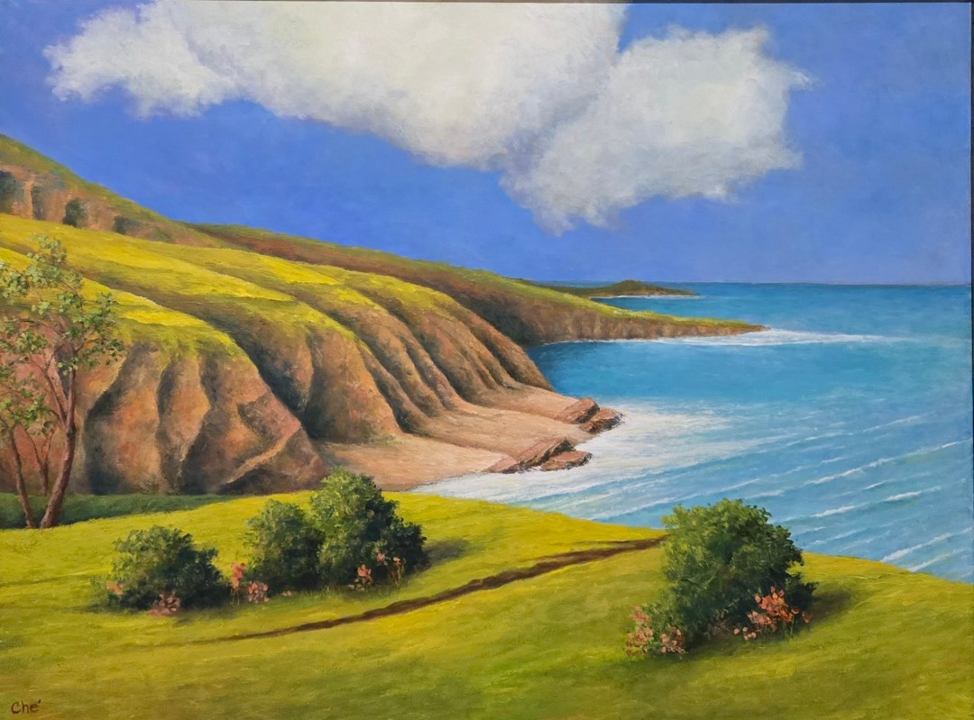 Ocean Breezes - Painting, Oil, Seascape, Impressionism, Canvas