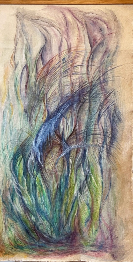 Woven In The Wombs Of Eternity - Mixed Media, Mixed Media, Botanical, Abstract, Canvas