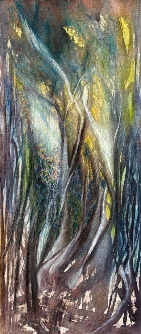 Wilderness Within #2 - Mixed Media, Mixed Media, Botanical, Expressionism, Canvas