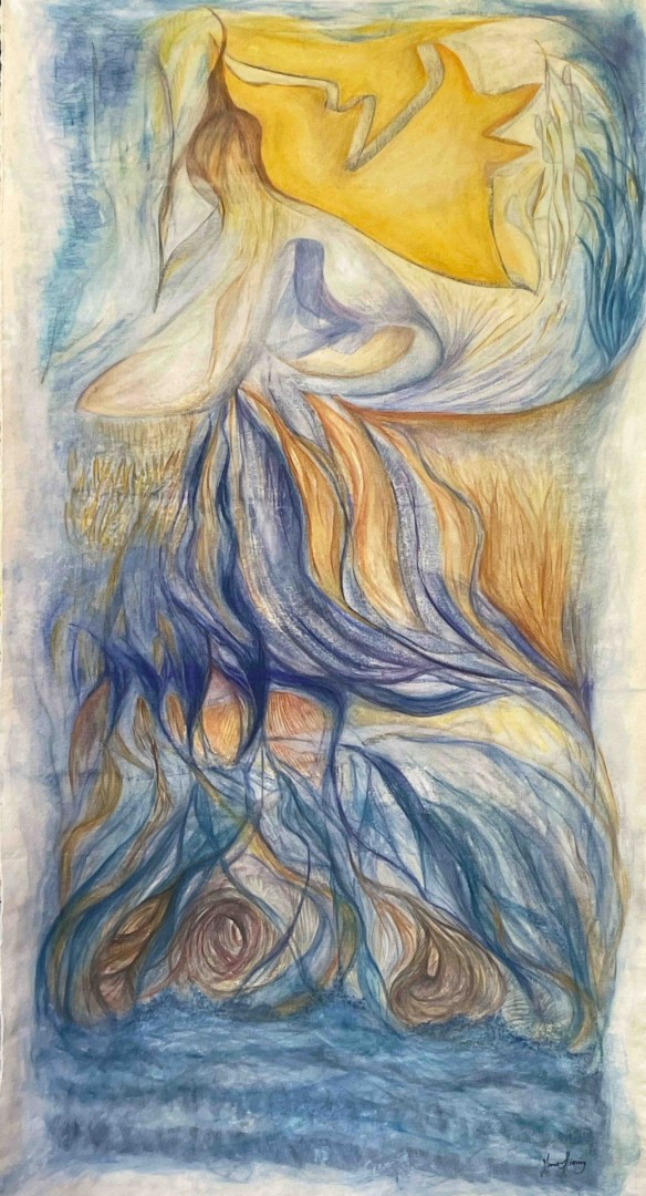 The Power of Creation - Painting, Mixed Media, Abstract, Expressionism, Canvas