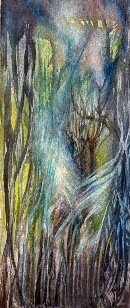 Wilderness Within #1 - Mixed Media, Mixed Media, Botanical, Expressionism, Canvas
