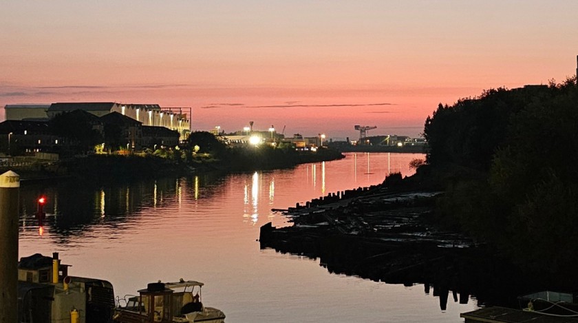 Sunset Over the River Clyde