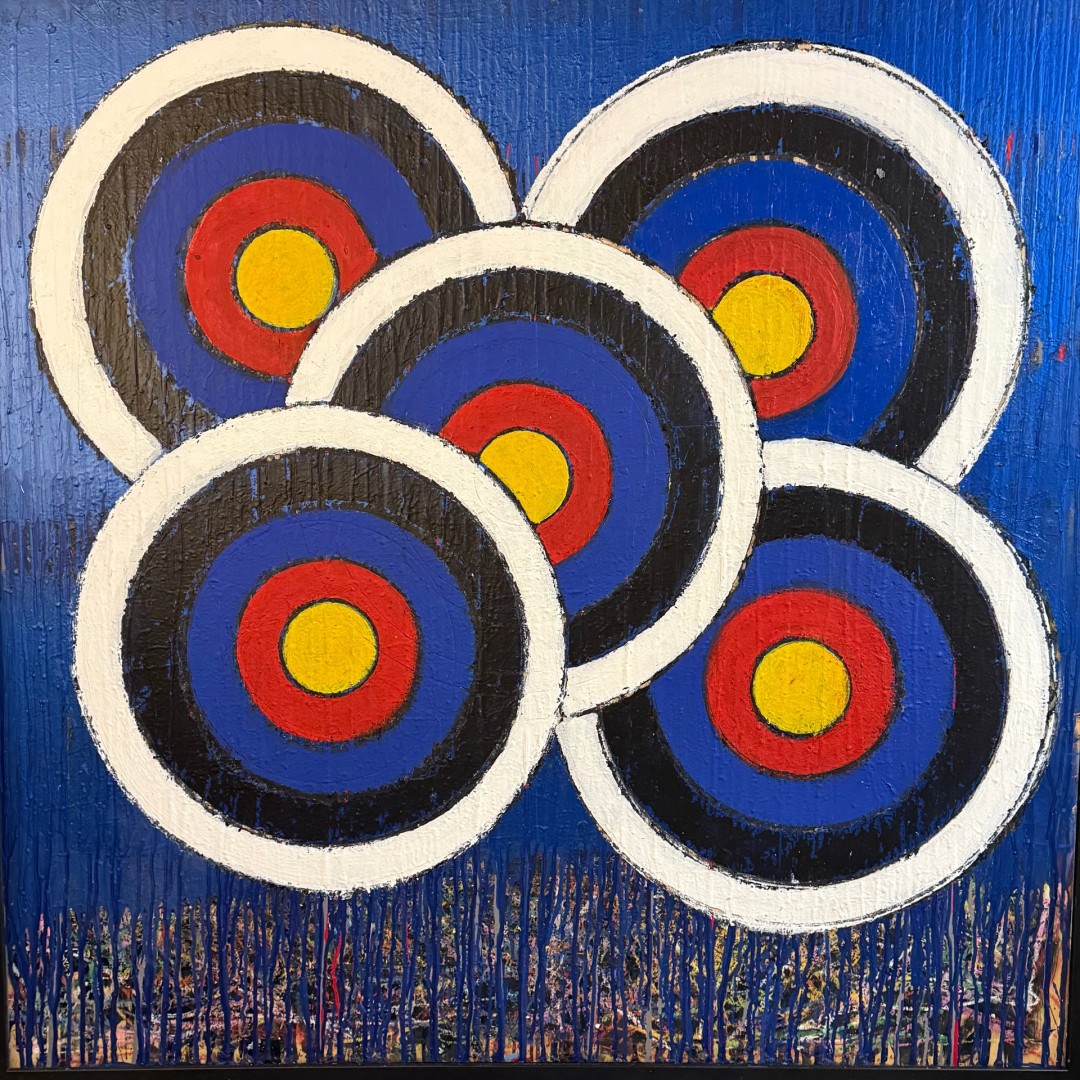 “Moving Targets” - artwork by Zach Ma:  Abstract, Abstract, Other, Wood Panel