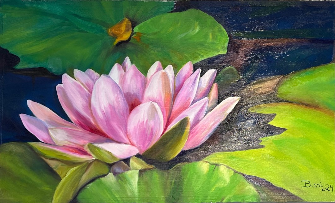 Water Lily #4 - artwork by Rebecca Bissi:  
