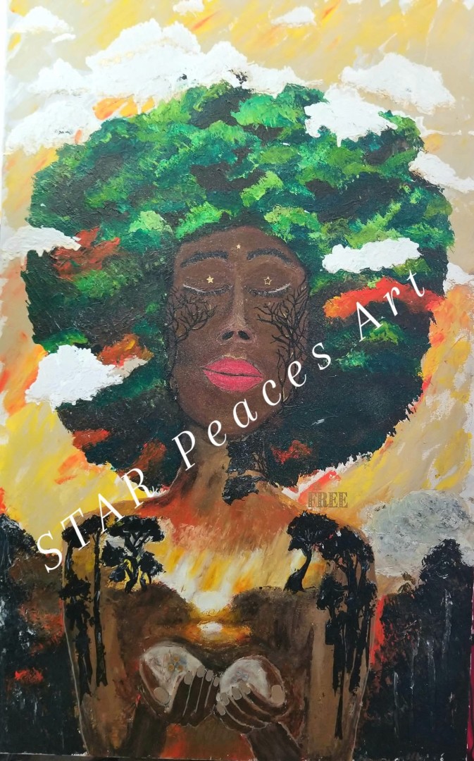 WOMBman: Connected  - Painting, Mixed Media, Other, Other, Canvas (stretched)