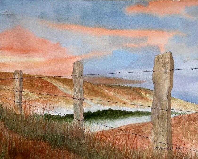 Limestone Fence Post Country