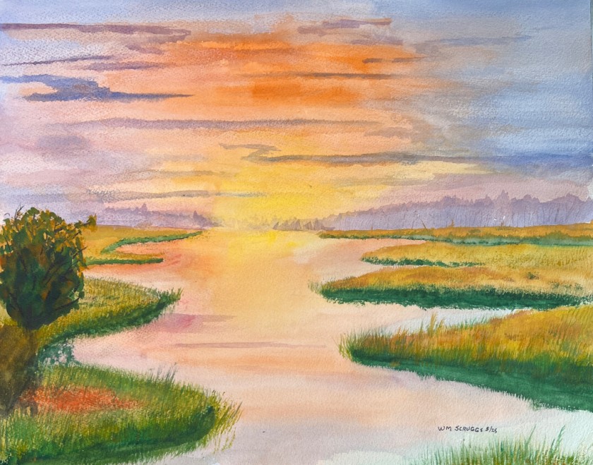 Reflections on the salt marsh
