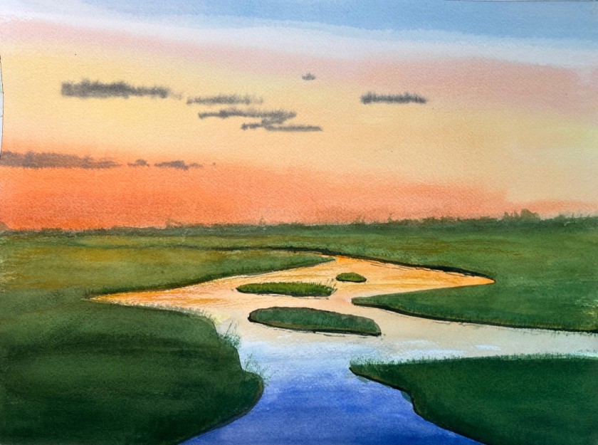 Evening at the salt marsh
