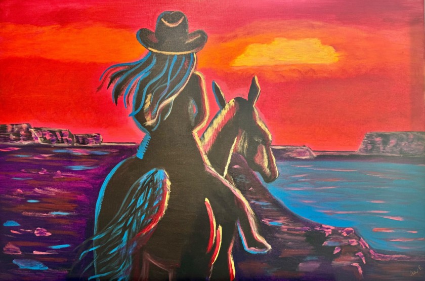 Sunset Cowgirl 