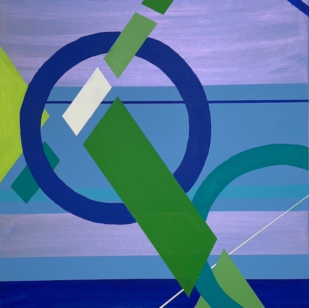 Jumping Through Hoops - artwork by Michelle Lander Feinberg:  