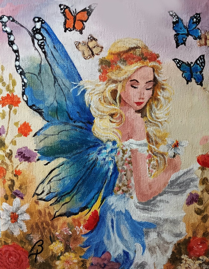 GARDEN FAIRY - artwork by Brenda Porter:  