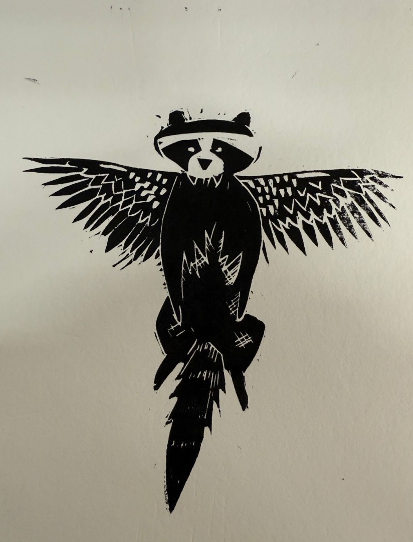 Trash Angel - Printmaking