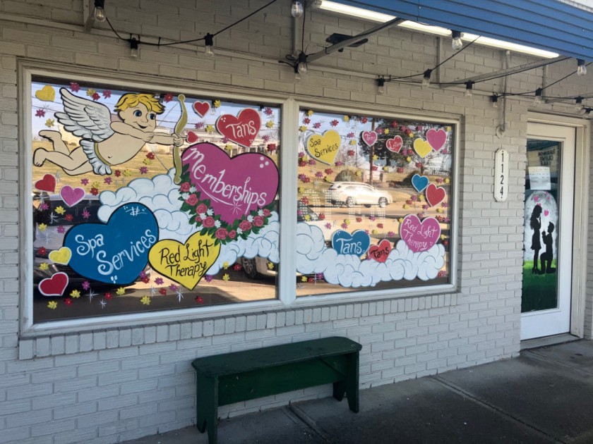 Valentine’s Day window