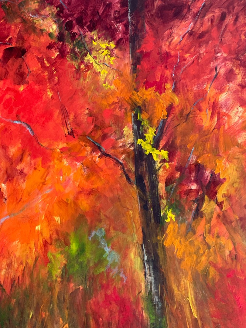 Welcome Fall - artwork by Mary Greenberg:  