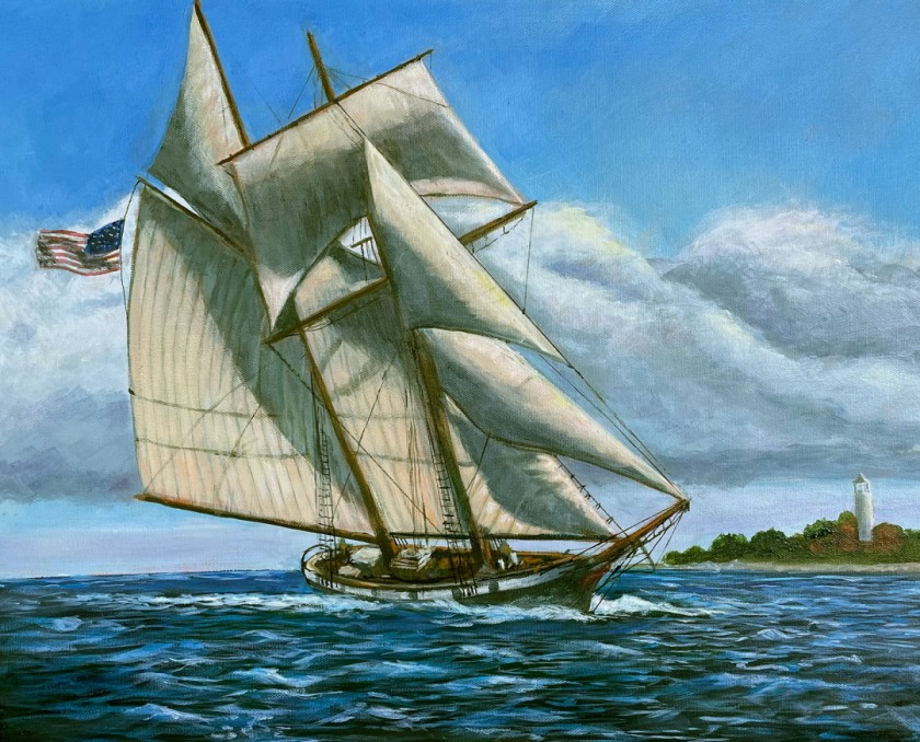 The Lynx Under Sail