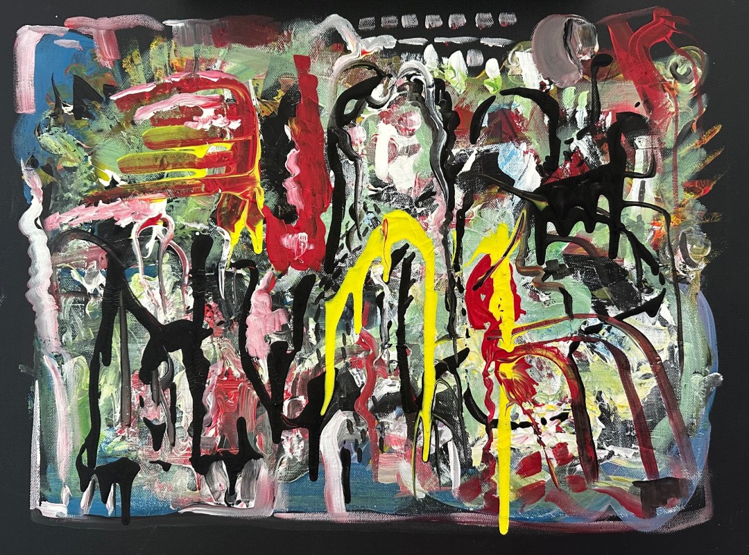 Left behind - Painting, Acrylic, Abstract, Abstract, Canvas
