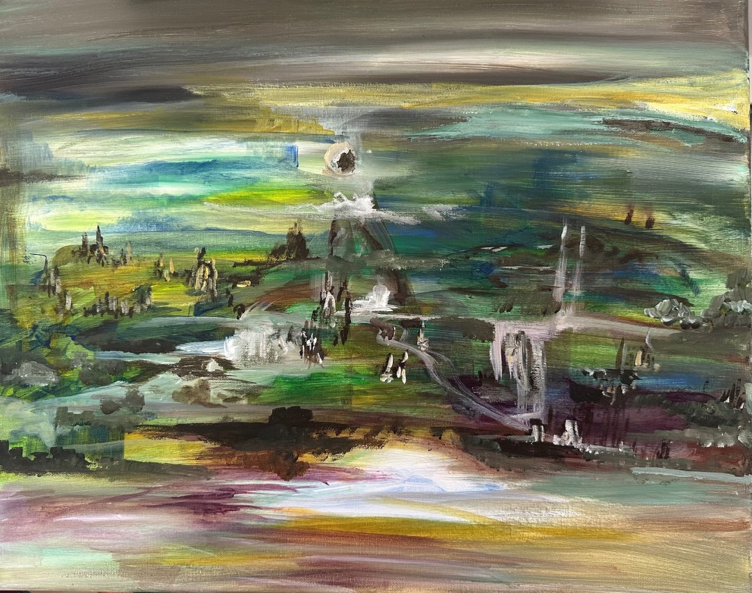 Venus is descending - Painting, Acrylic, Abstract, Abstract, Canvas