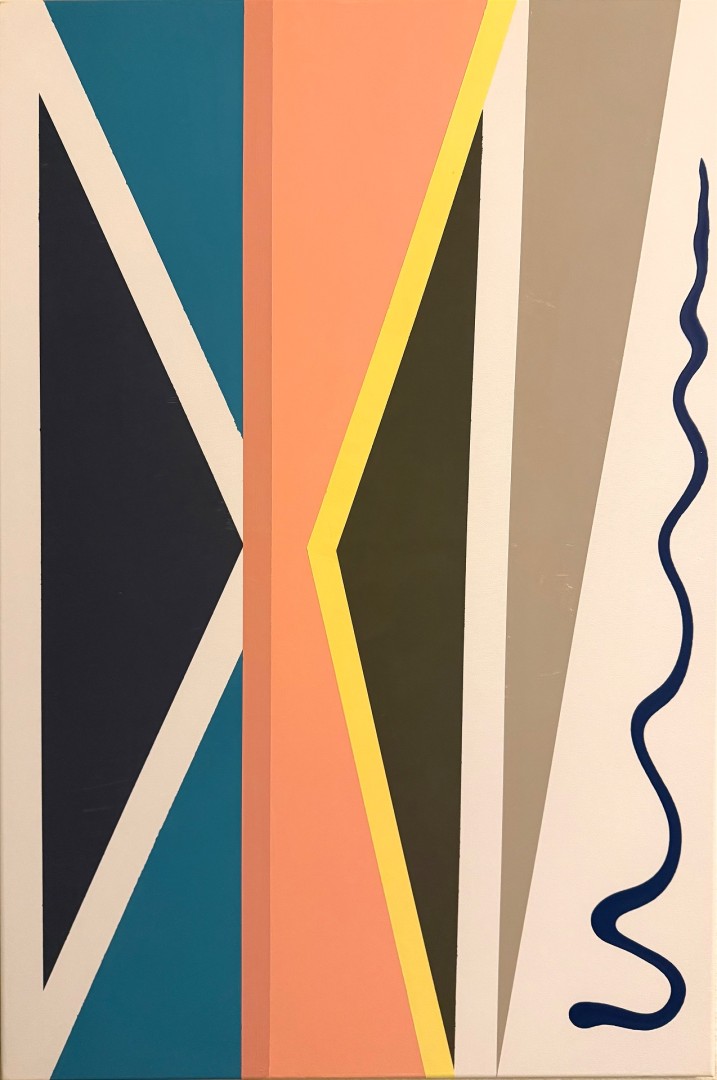 Serpentine Divide - artwork by James Harper: Movement Abstract, Expressionism, Acrylic, Canvas
