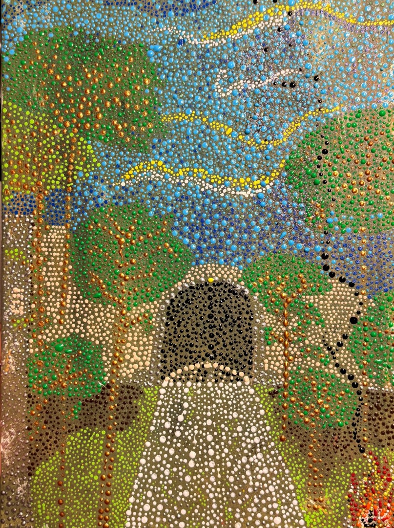 Exploring the forest  - artwork by James Harper:  Landscape, Expressionism, Acrylic, Canvas