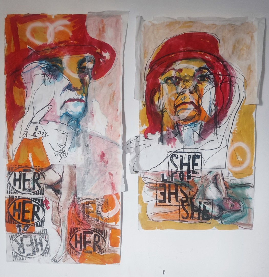 SHE/HER ..NO.1&amp;2, Painting