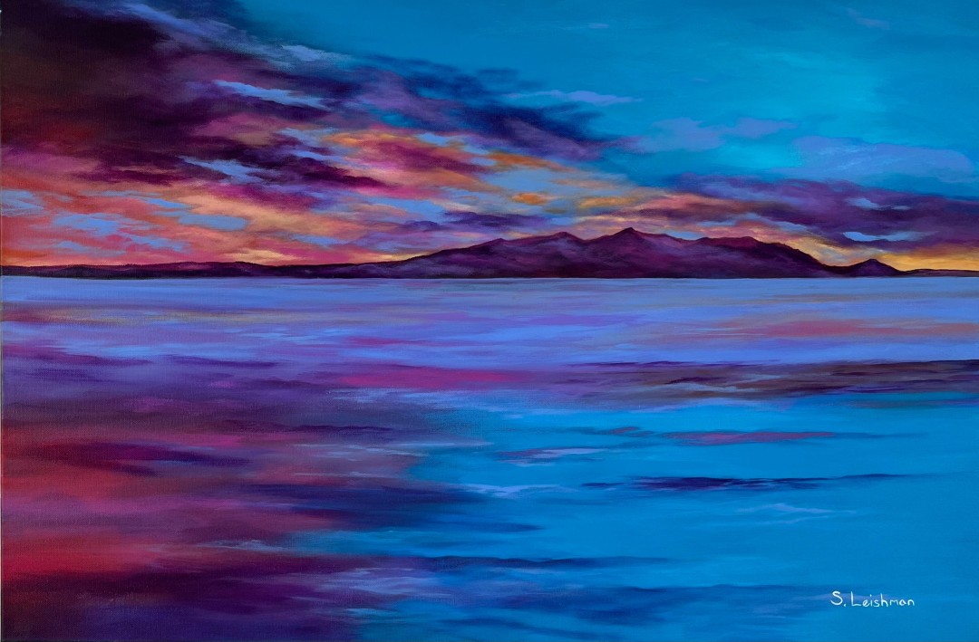 Arran Sunset , Painting