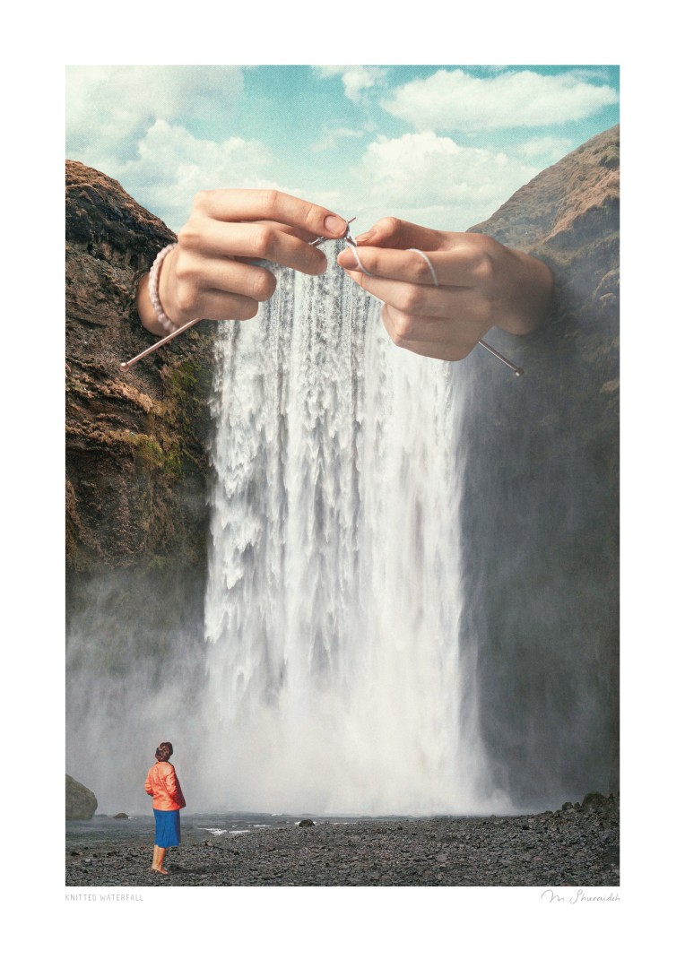 Vertigo Artography Submisson - Knitted Waterfall , Print