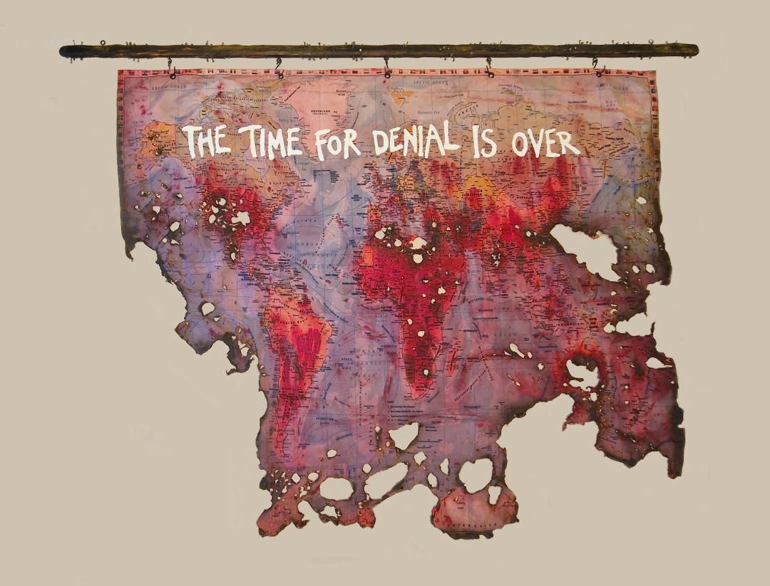 &#039;DESTRUCTION: The time for denial is over&#039;, Mixed media