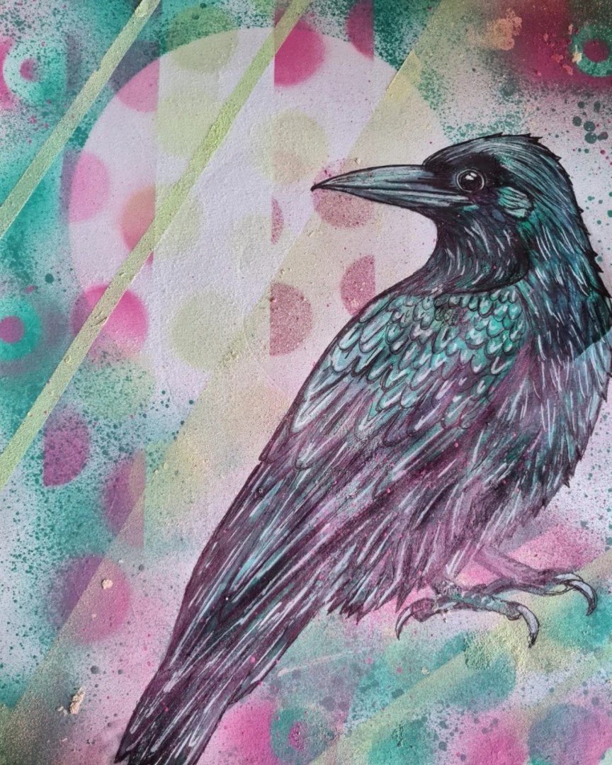 Ebony The Cra?we. 2024. The Contours &amp; Critters, Painting