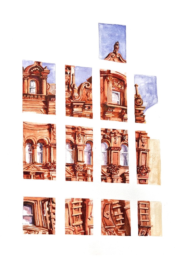 Glasgow Reflections, Painting