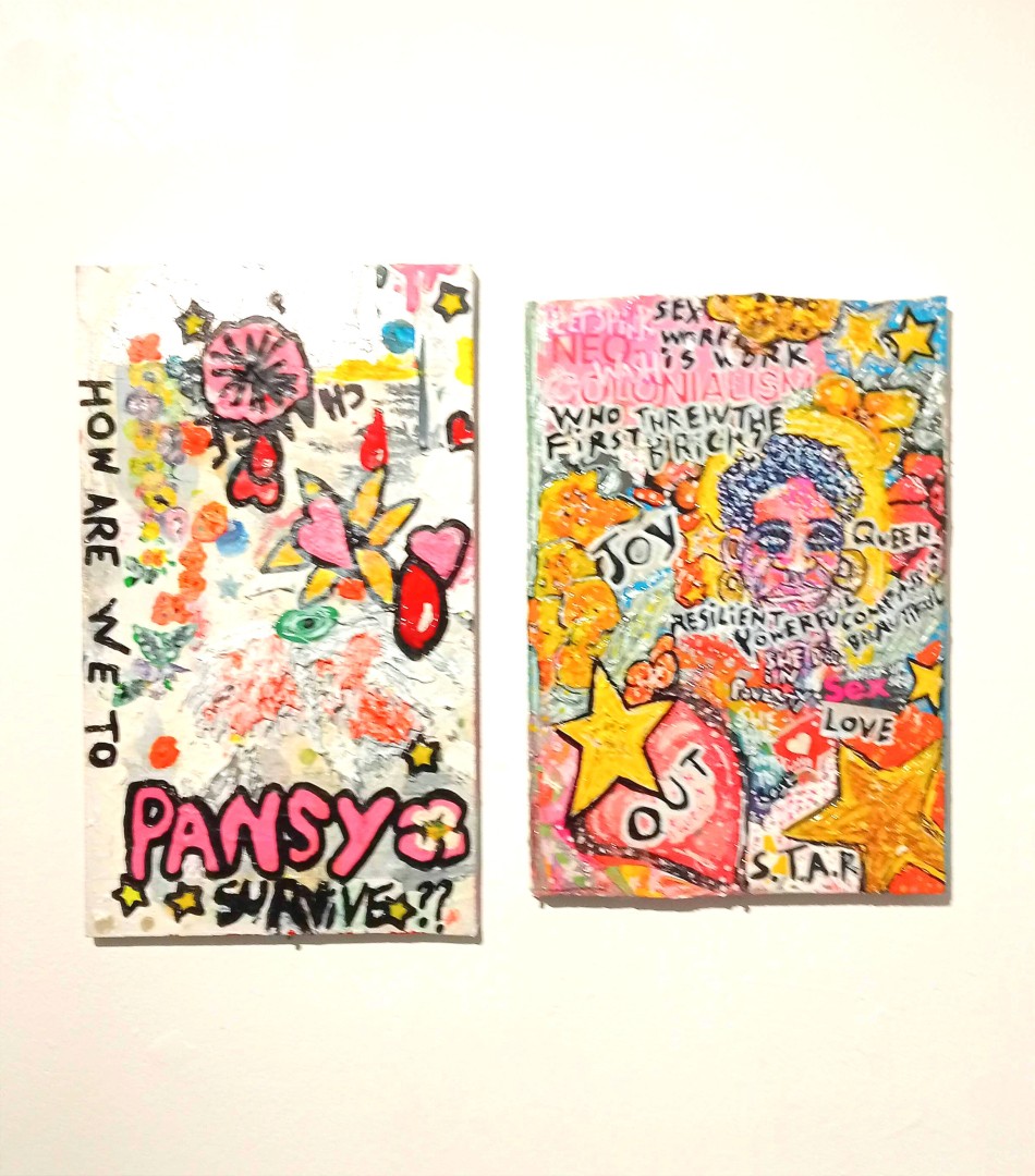 Dear old dead friends , Mixed media