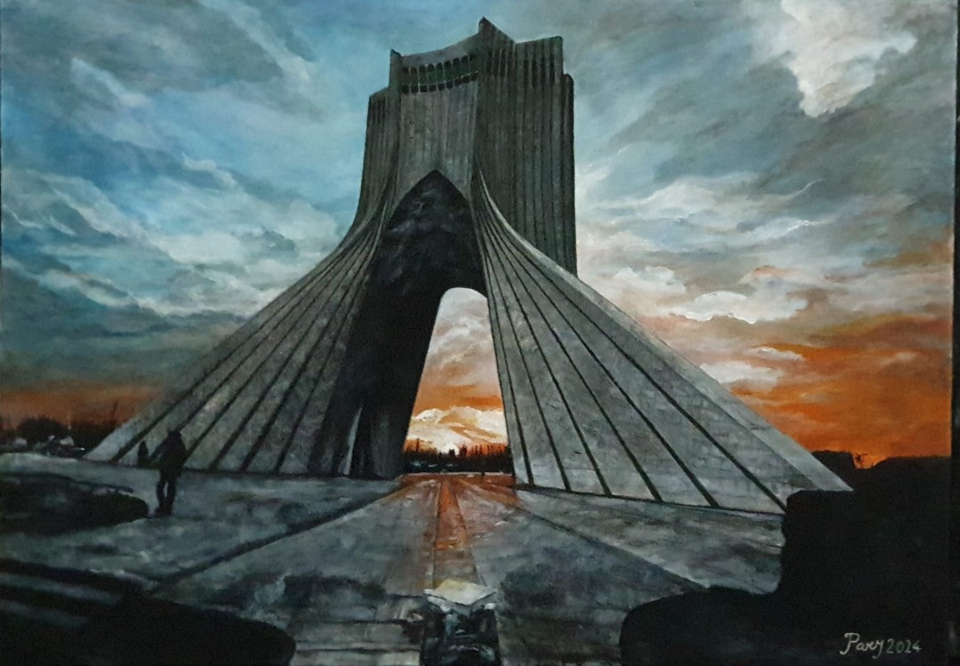 Shahyad tower, Painting