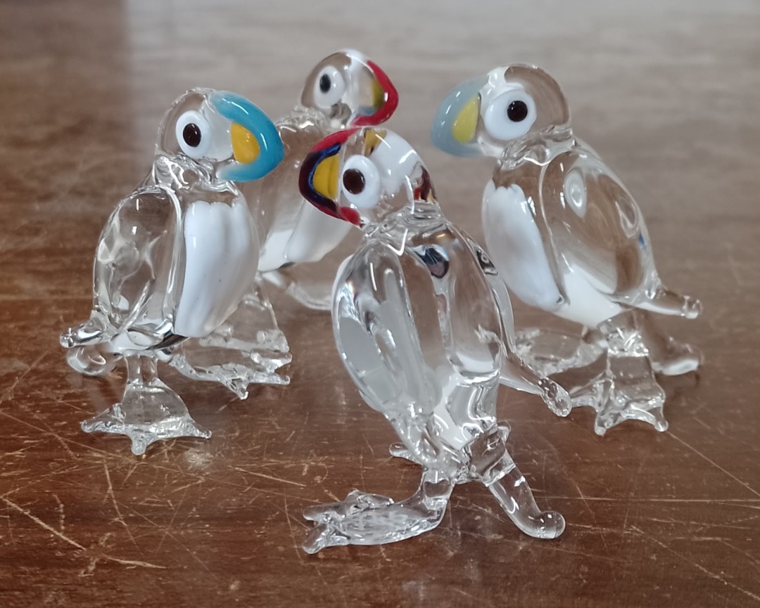 The Ukrainian Puffin Meets up with his Scottish Counterparts , Sculpture