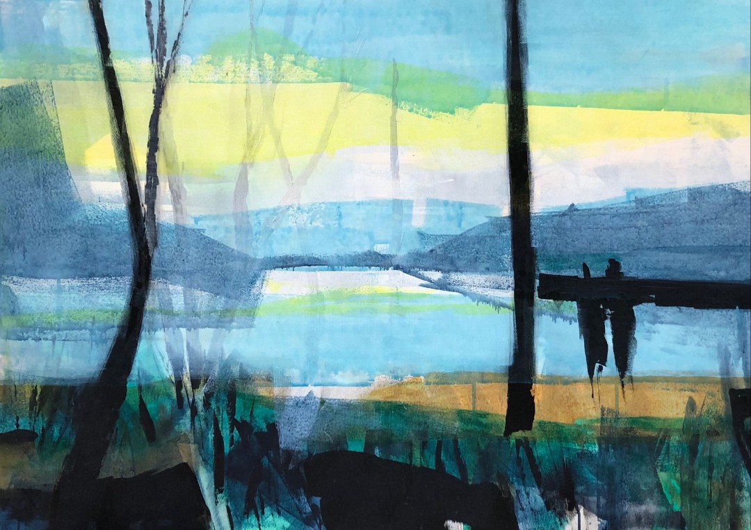 A peasfull moment, Painting
