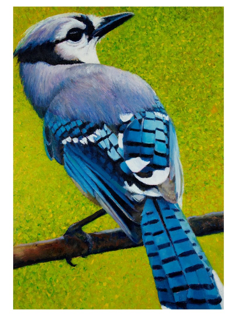 A Touch of Jay - Finger painted in oils, Painting