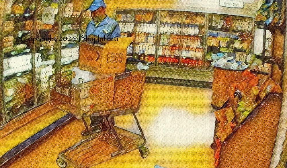 "Jackpot!" - Painting, Photography Digital, Portraits, Impressionism, Paper