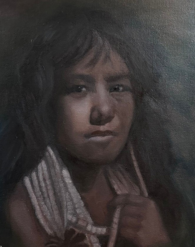 Pomo Girl, after Edward S. Curtis 