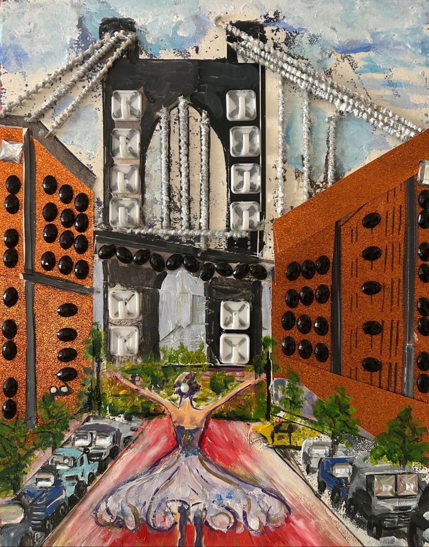 Urban Aria - Painting, Mixed Media, Other, Impressionism, Canvas