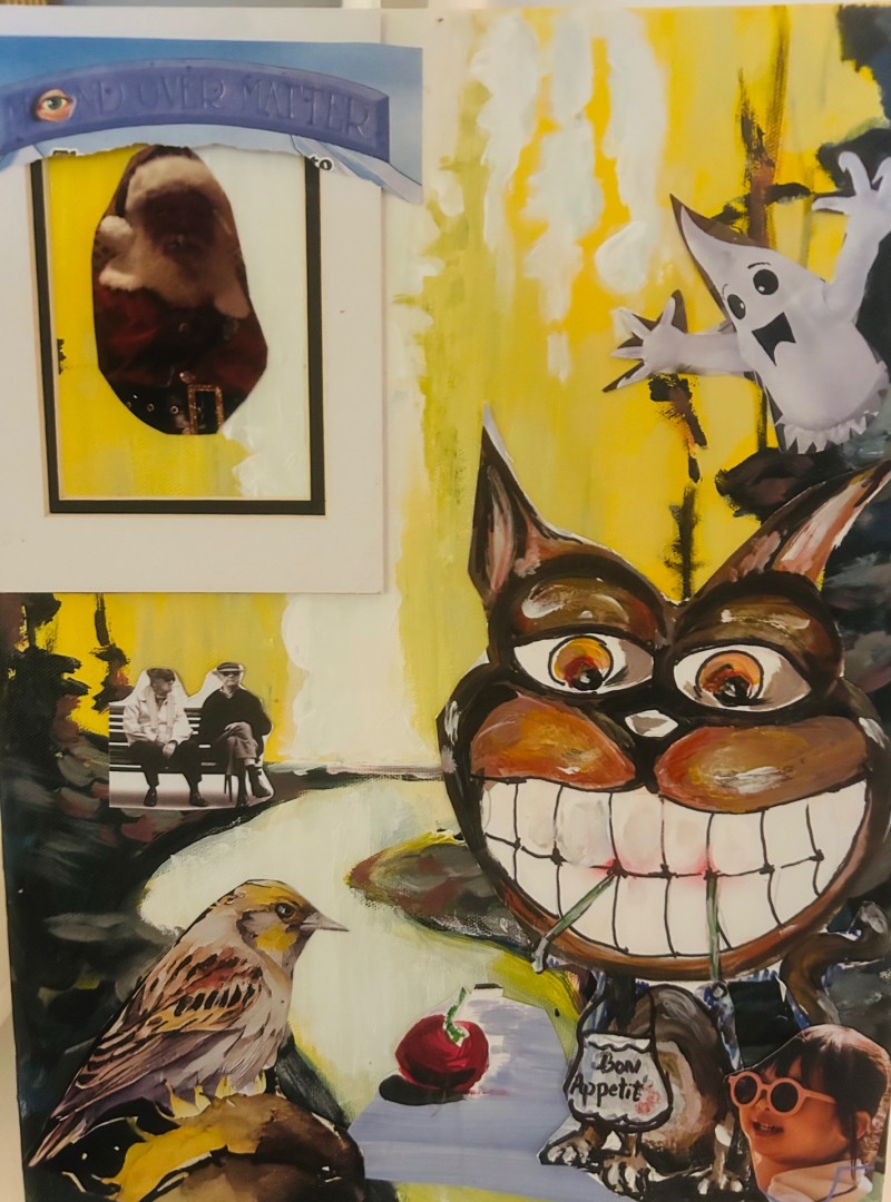 Mind over Matter - Painting, Mixed Media, Fantasy, Surrealism, Canvas
