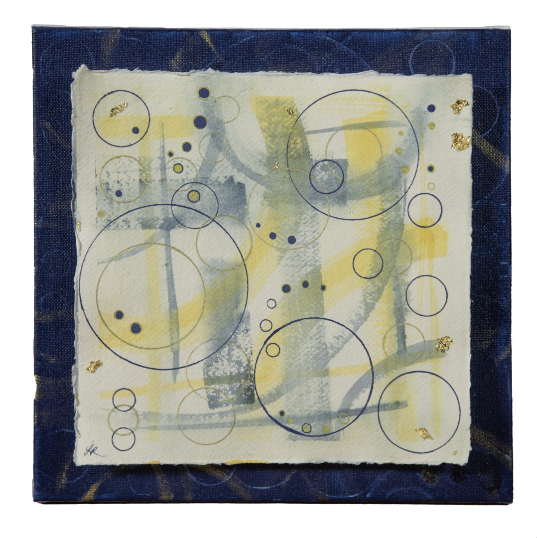 Shifting Connections (Detail) - artwork by Liz Reading:  Abstract, Abstract, Mixed Media, Watercolor Paper