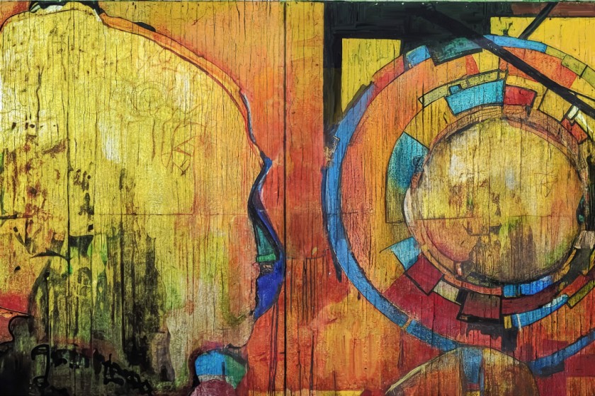 Street Art Silhouette Two