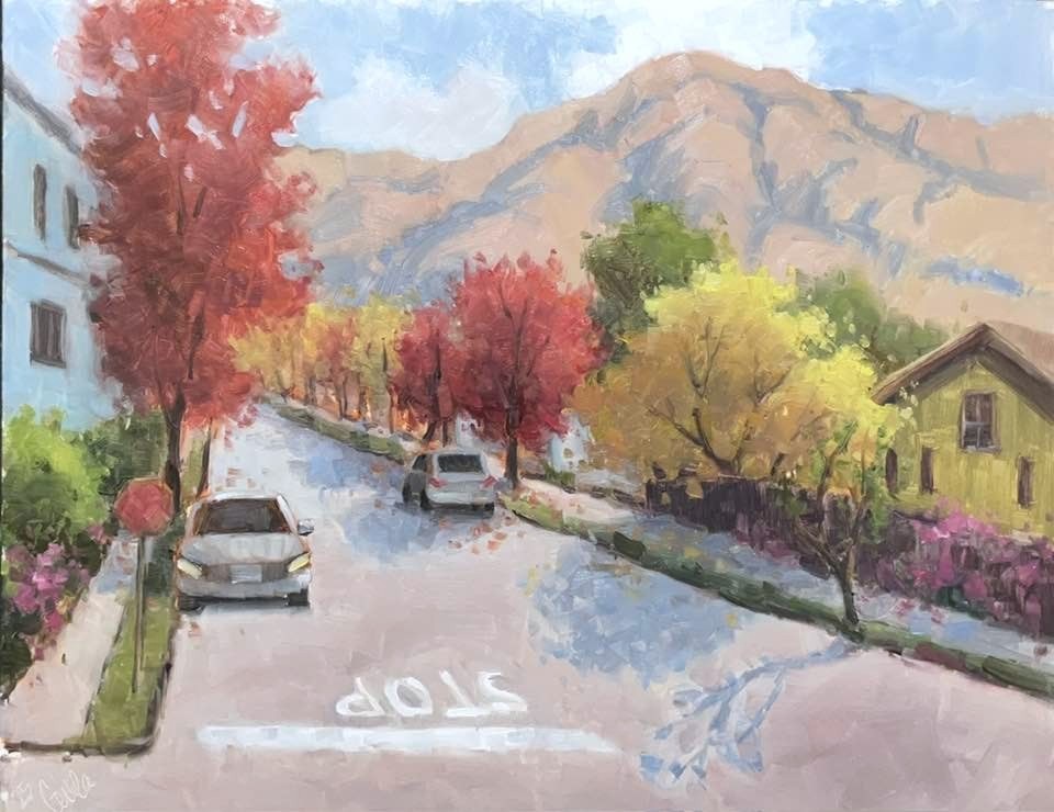 Fall in Sierra Madre - artwork by Gilda Fathi:  