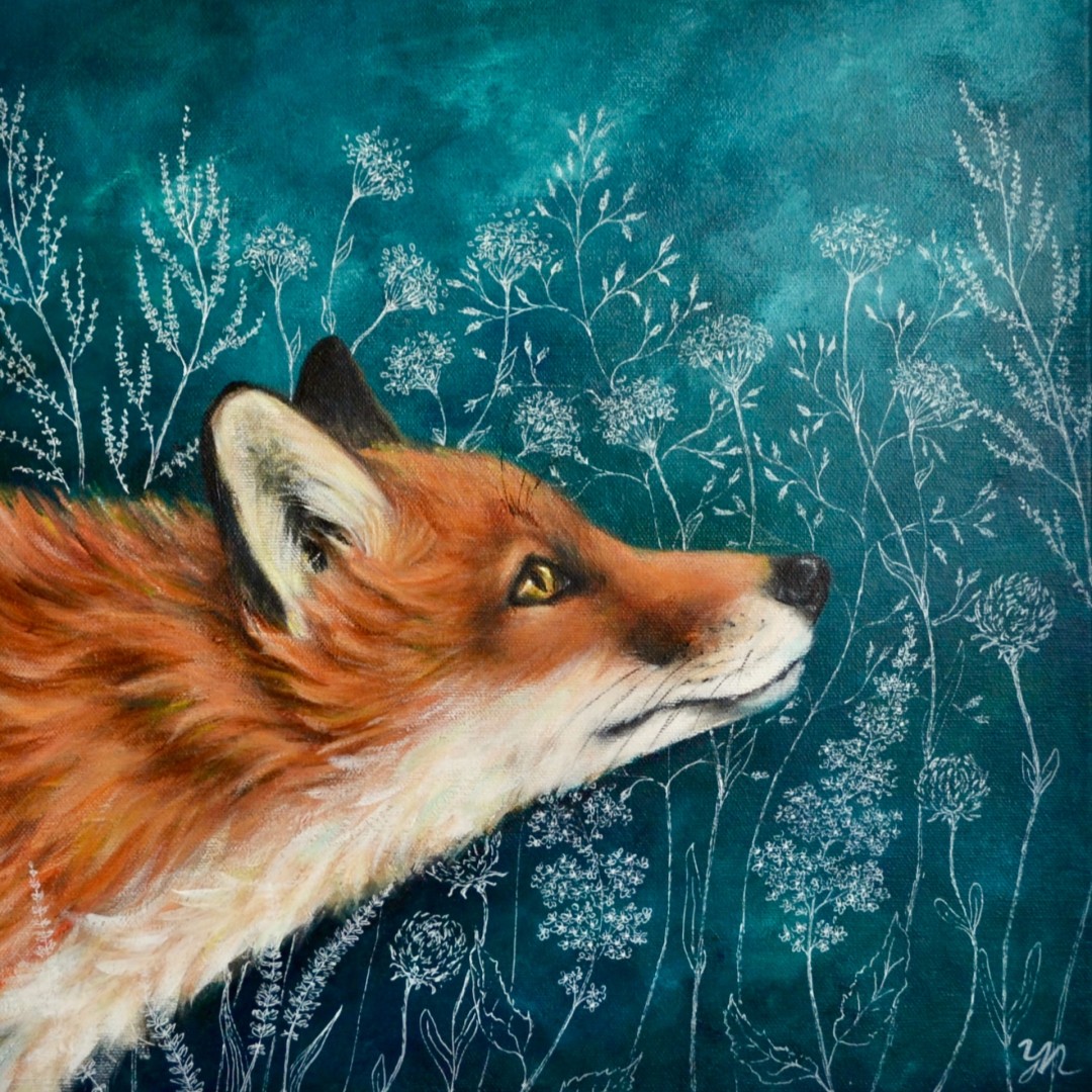 Edge - Painting, Acrylic, Animals, Realism, Canvas (stretched)