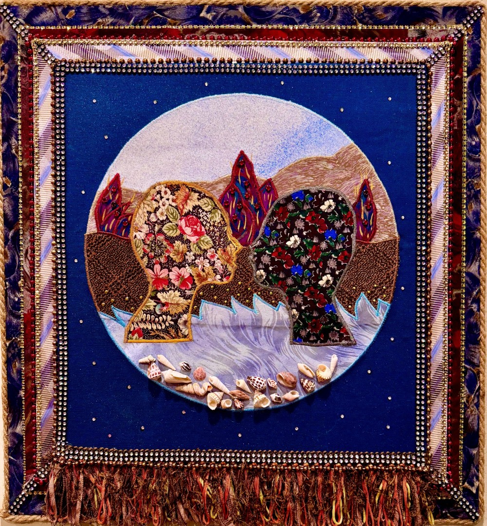 Humanity as Earth's Elements - artwork by Jennifer Knotts:  Nature, Expressionism, Mixed Media, Canvas