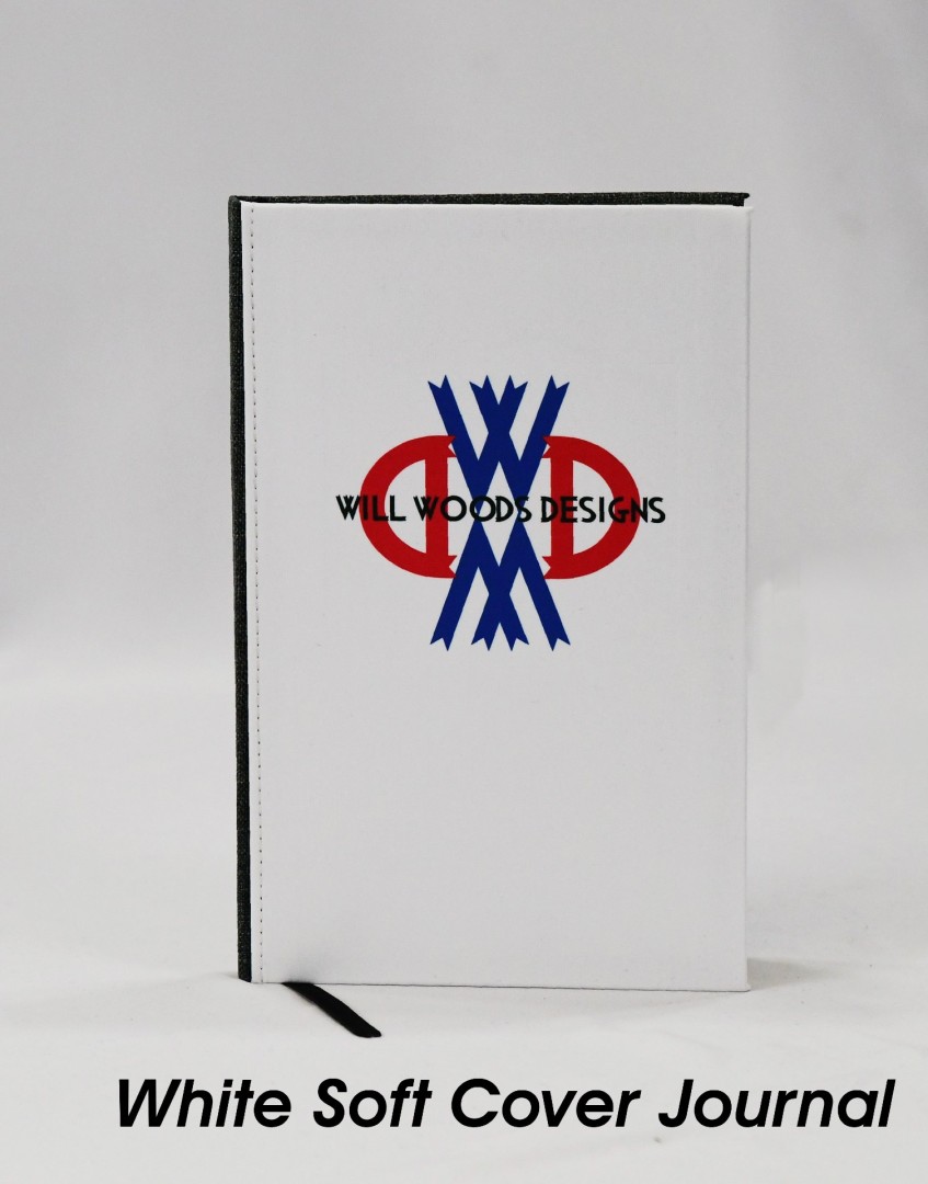Red and Blue logo Journal  - artwork by Will Woods:  Other, Modern, Mixed Media, 