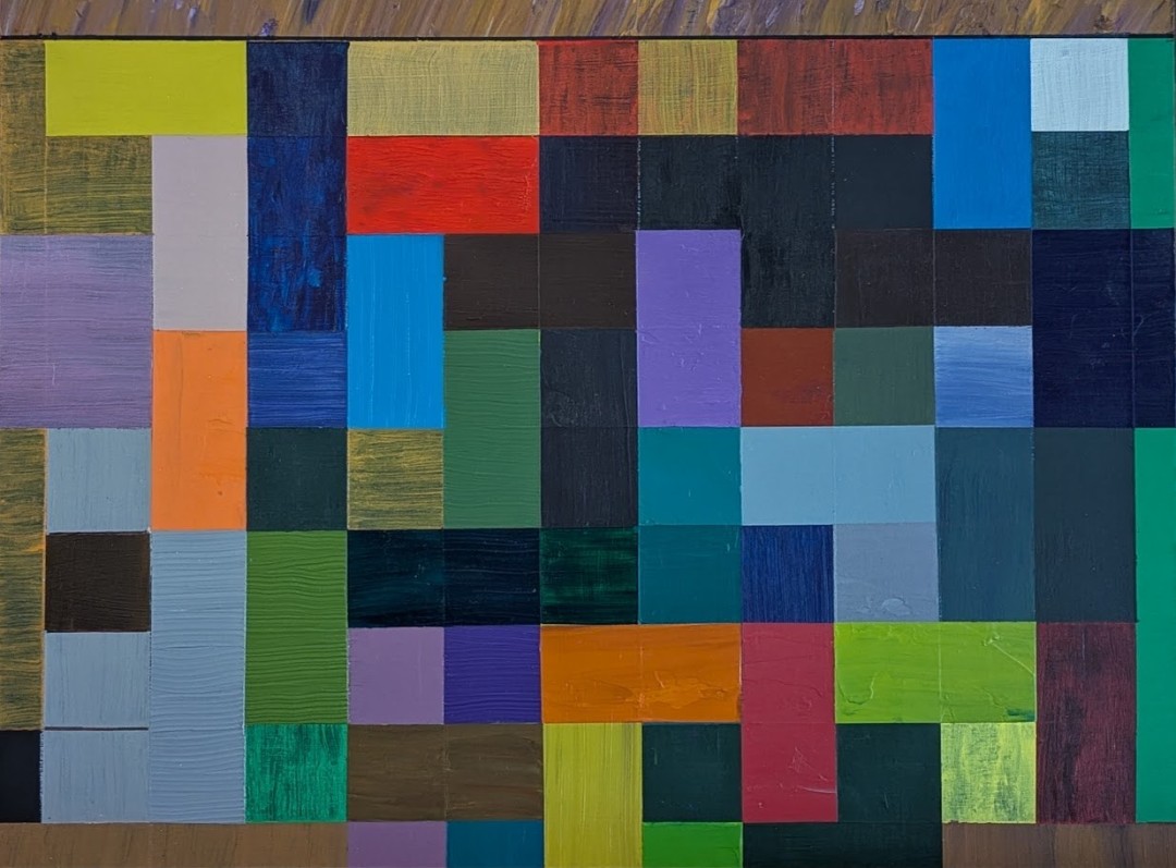 Shuffle - Painting, Acrylic, Abstract, Expressionism, Wood Panel
