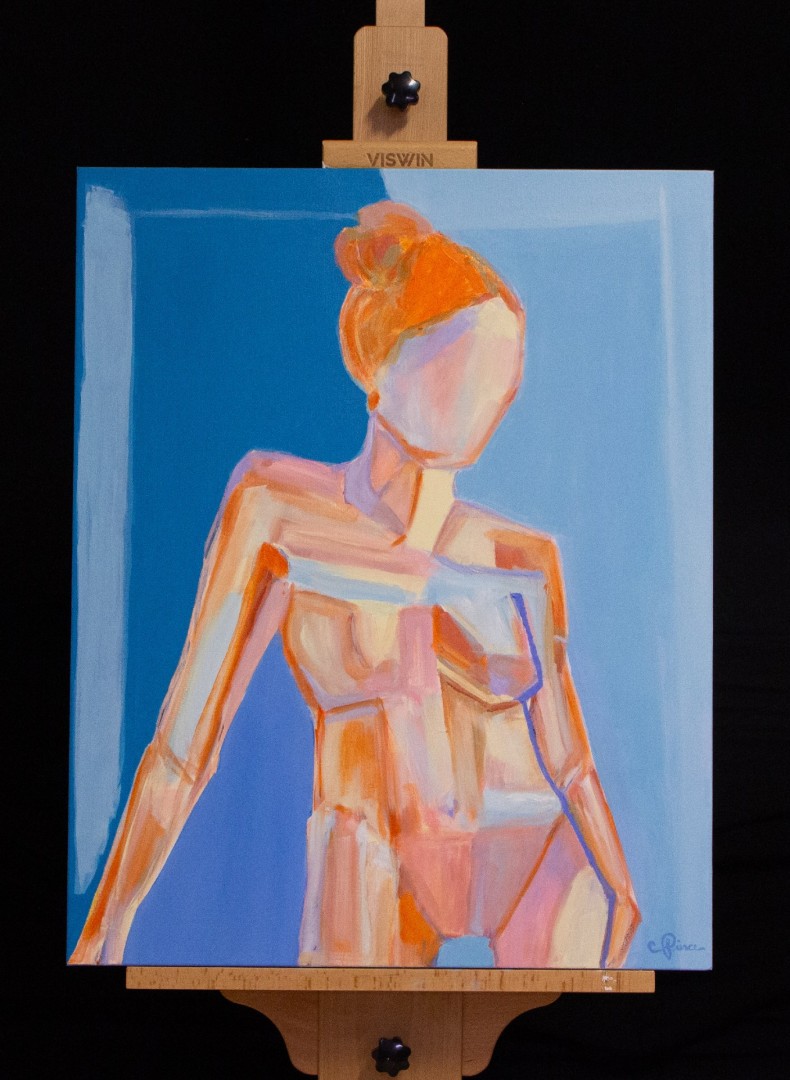 Kaleidoscope Summer - Painting, Oil, Figures, Abstract, Canvas